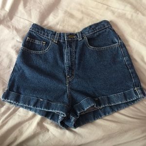 American Apparel High Waisted Denim Shorts